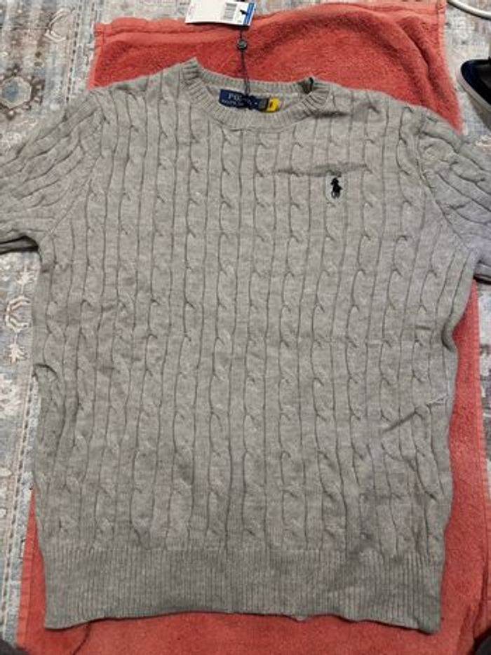 Pull Ralph Lauren gris taille s