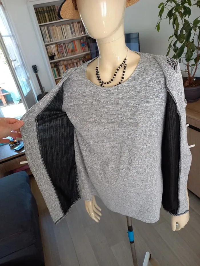 Haut femme gris T.M - photo numéro 4