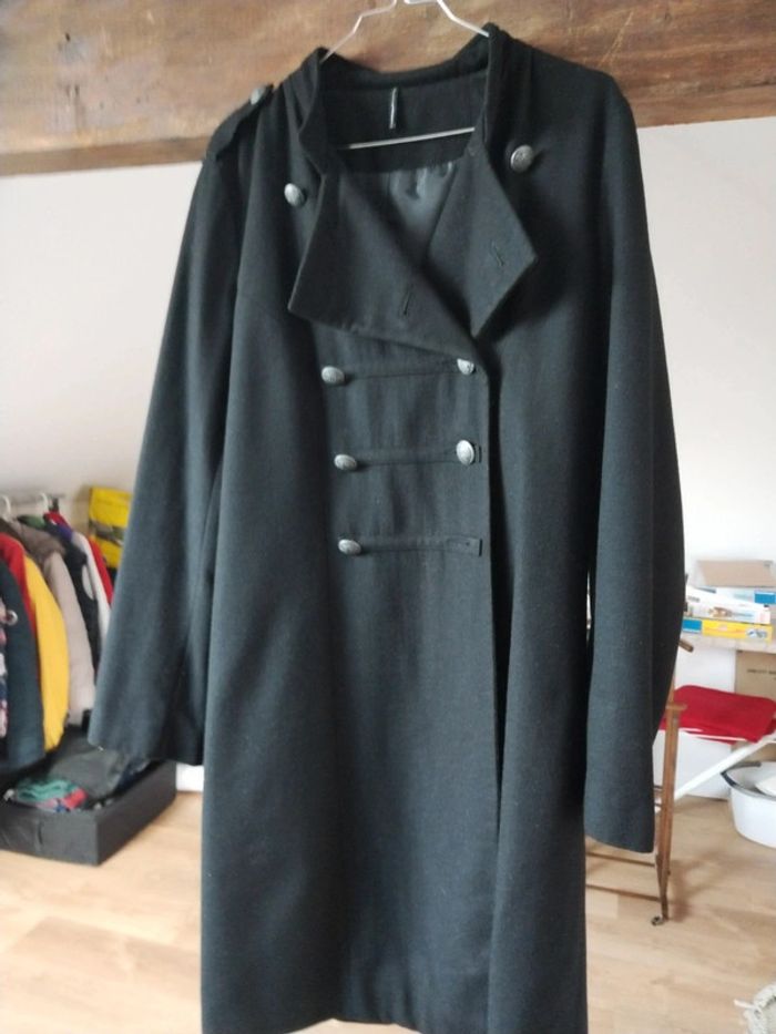 Manteau officier noir