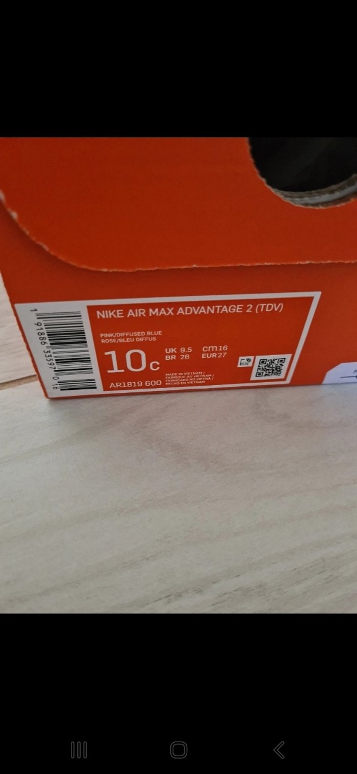 Nike Air Max Advantage 2 taille 27 - photo numéro 2