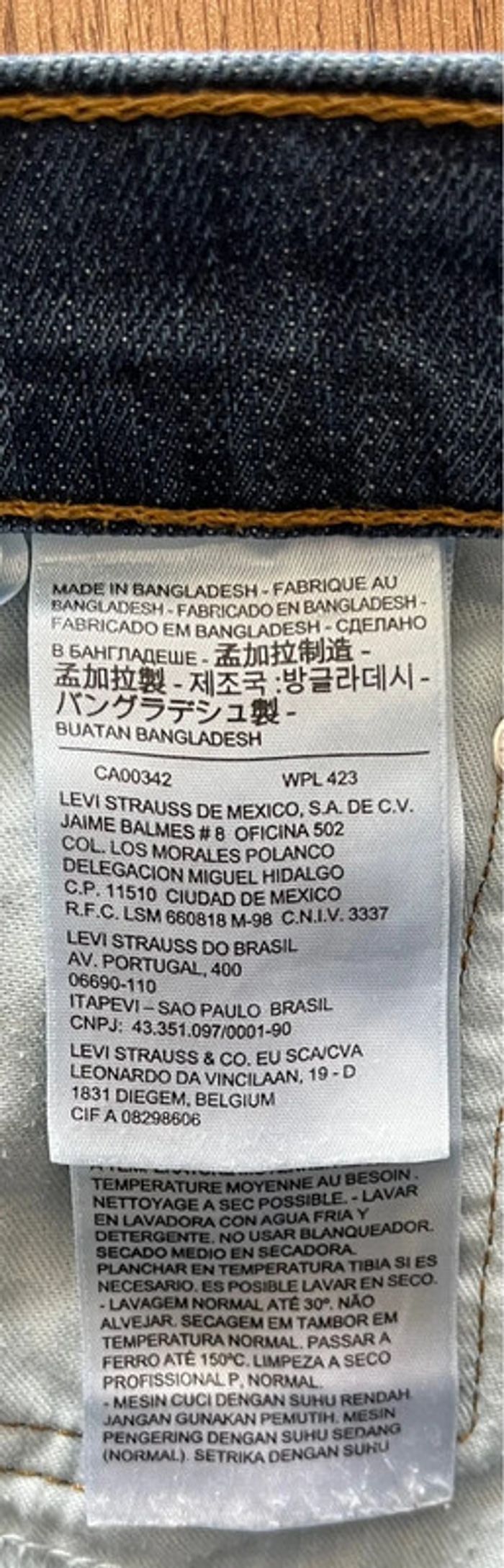 Jean/pantalon bleu Levi's 510 pour homme, taille W 31 L 32 (40 taille française) - photo numéro 9