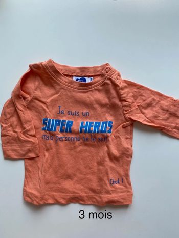 Tee shirt 3 mois