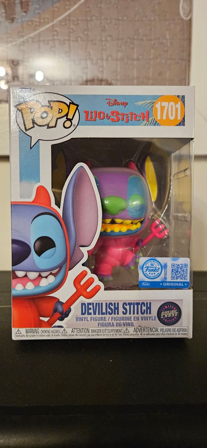 Funko Pop Devilish Stitch Edition Chase