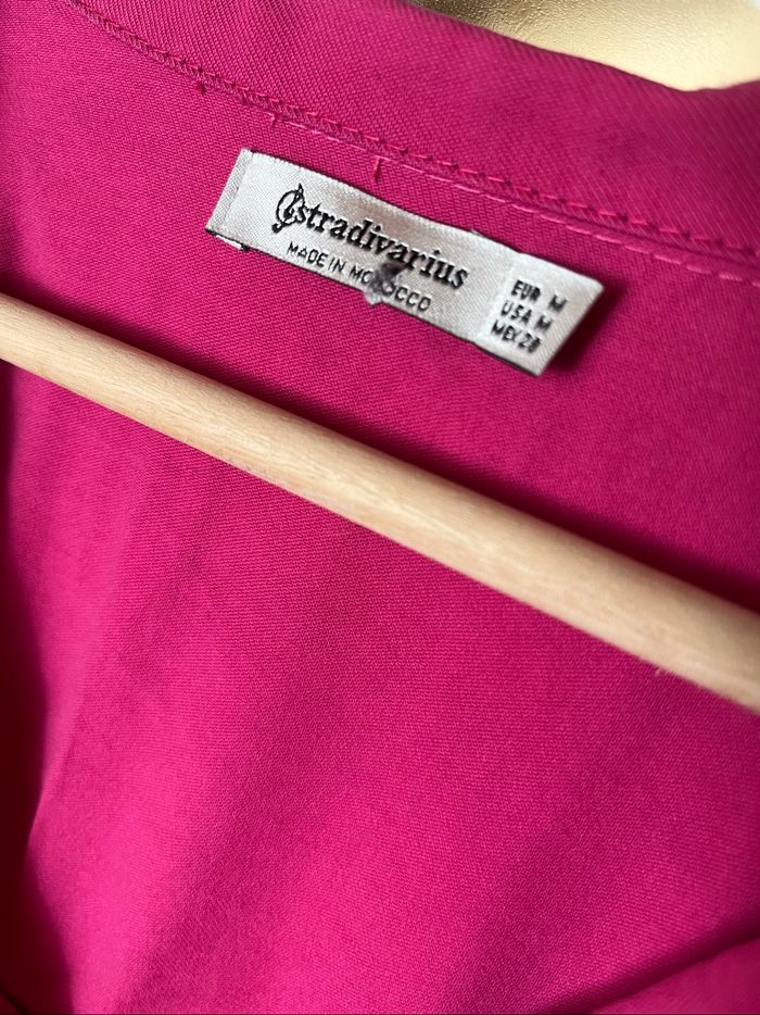 Chemise épaisse rose fuchsia Stradivarius T38 TBE 🩷 - photo numéro 2