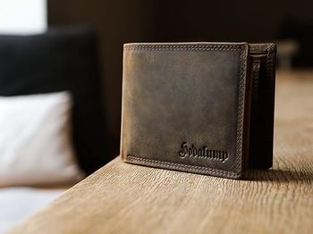 [NEUF] Portefeuille en Cuir véritable Hodalump, Protection RFID, Marron, Vintage