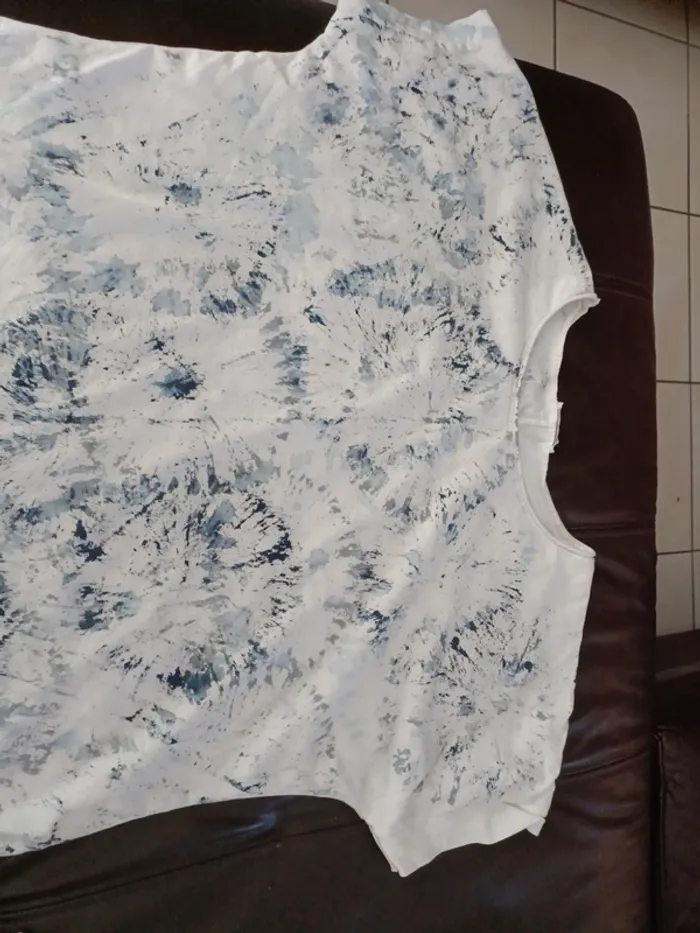 Tee shirt L made in Italy bleu - photo numéro 2