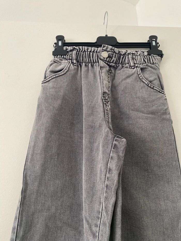 Jean mom gris à élastique Enfant fille 10 ans H&M - photo numéro 4