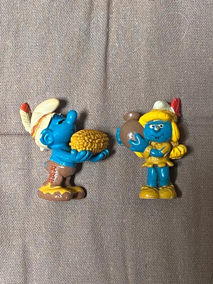 Couple schtroumpfs indiens