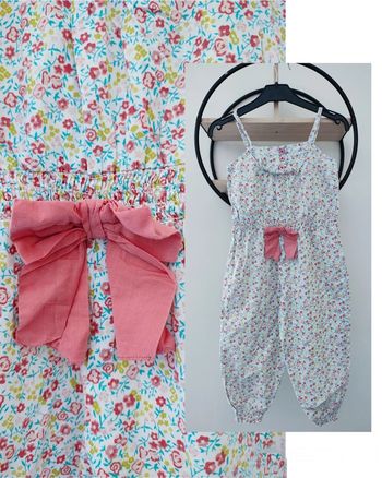 4 ans combinaison salopette été lisa rose