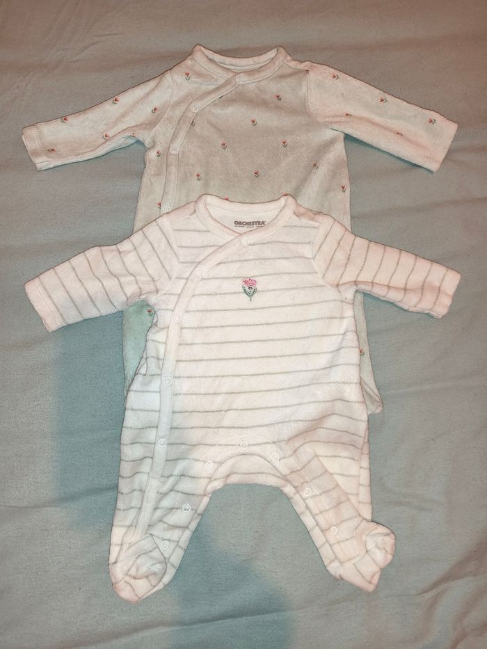 Lot de 2 pyjamas 1 mois