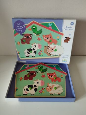 Puzzle en bois sonore Djeco