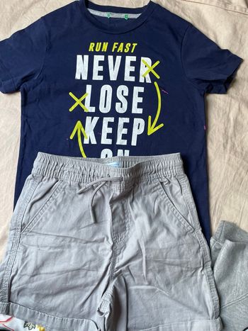Short t-shirt garçon  6-7ans