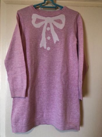 Robe coton rose