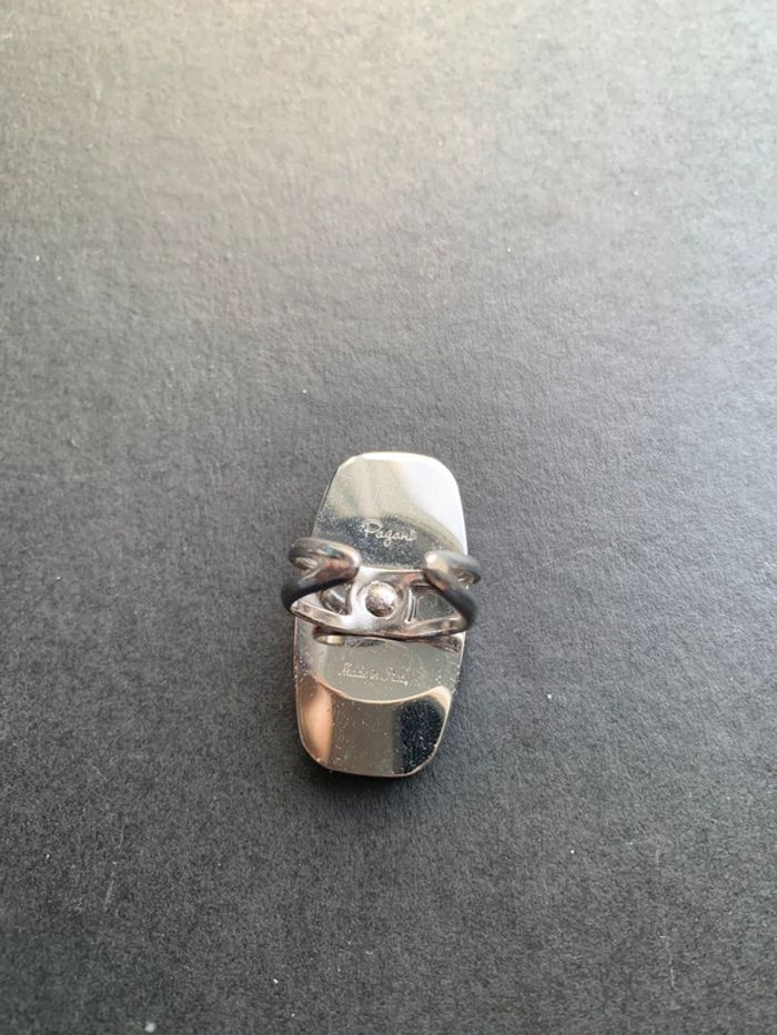 Bague argentée avec pierre naturelle Pagani - photo numéro 3