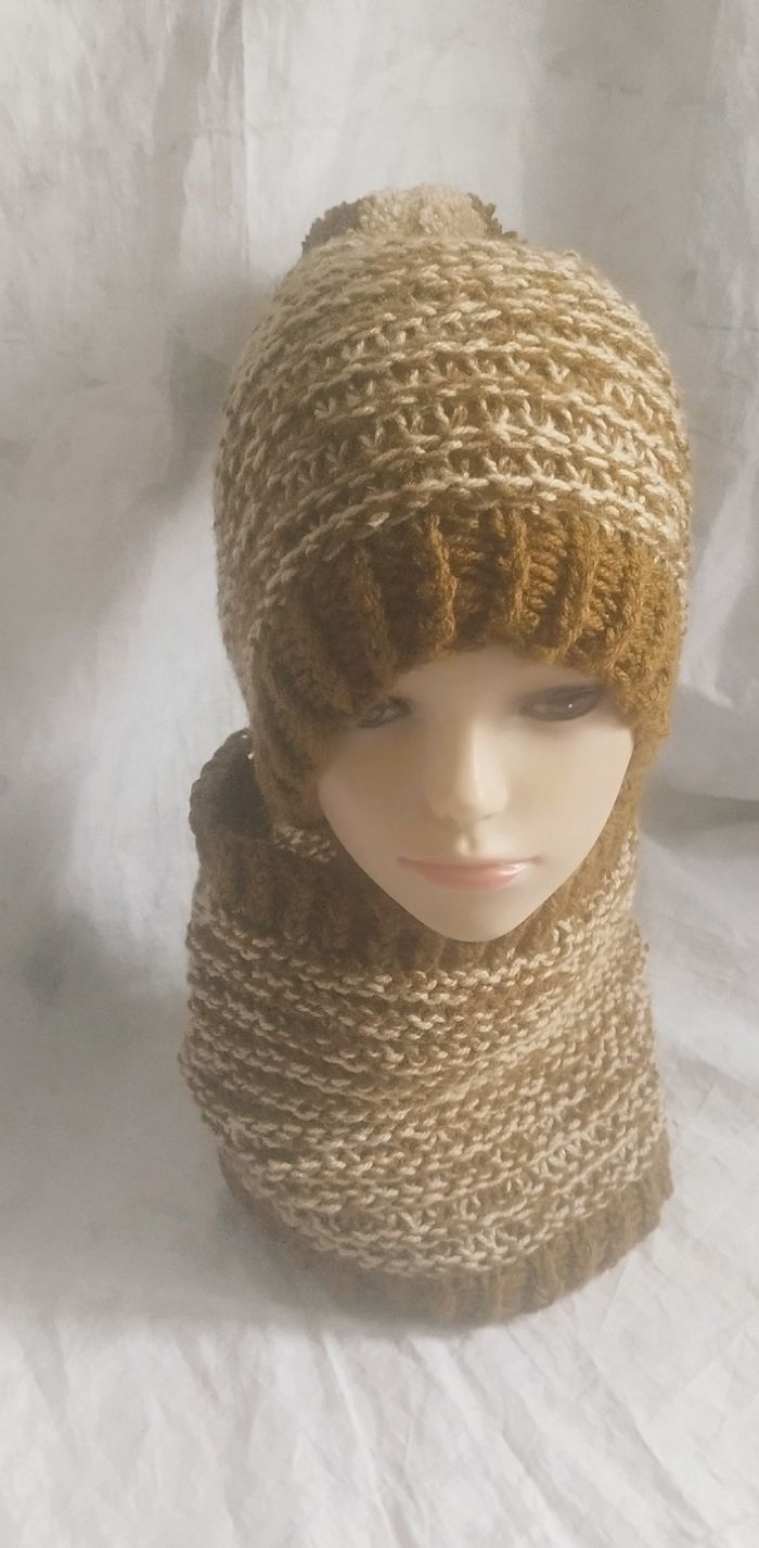 Ensemble Bonnet Col unisexe - photo numéro 4