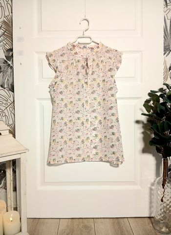 Blouse Gémo – Taille 44 – Fluide, légère & légèrement transparente – Esprit printemps
