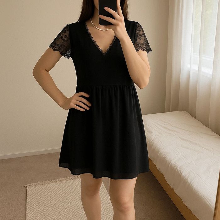 Robe chic Kiabi noire taille 38