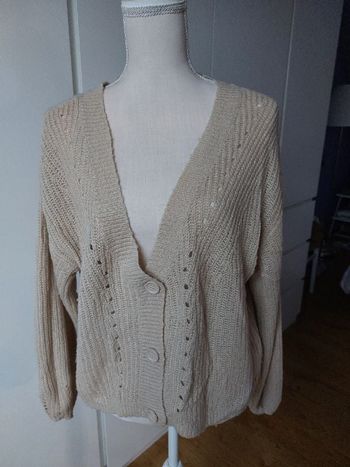 Gilet en maille ajourée