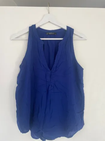 Blouse bleu Mango M