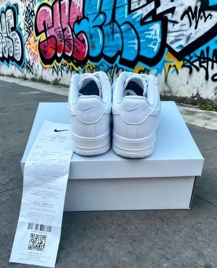 Nouveau Nike Originais Air Force 1 Low Blanc - Taille 38 - photo numéro 3