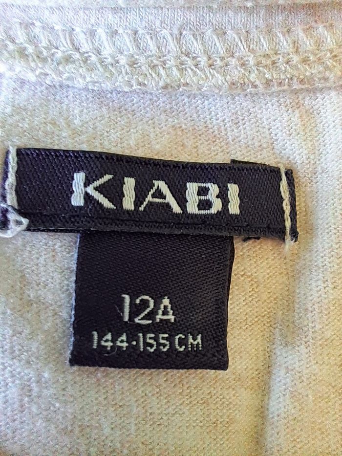 T shirt beige avec inscription 12 ans - photo numéro 3