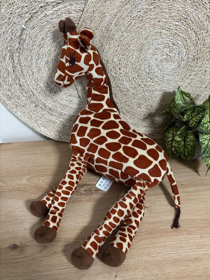 Doudou girafe marron beige IKEA - photo numéro 4