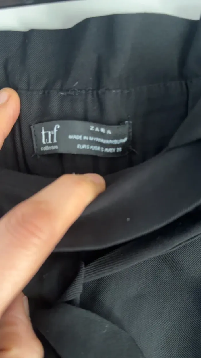 Pantalon fluide noir Zara – Taille S - photo numéro 3