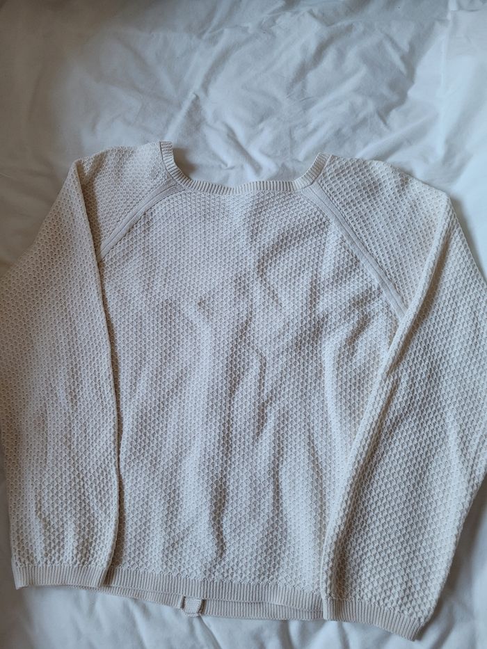Gilet blanc crème petit bateau - photo numéro 4