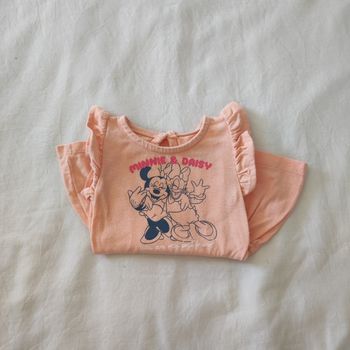 Robe bébé Disney Minnie Daisy 1 mois rose manches courtes