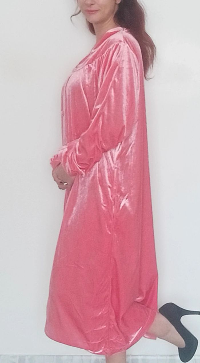Chemise de nuit en velours vintage grande taille - photo numéro 6