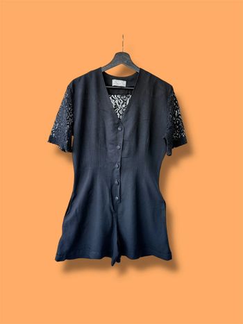 Combi short noire et dentelle