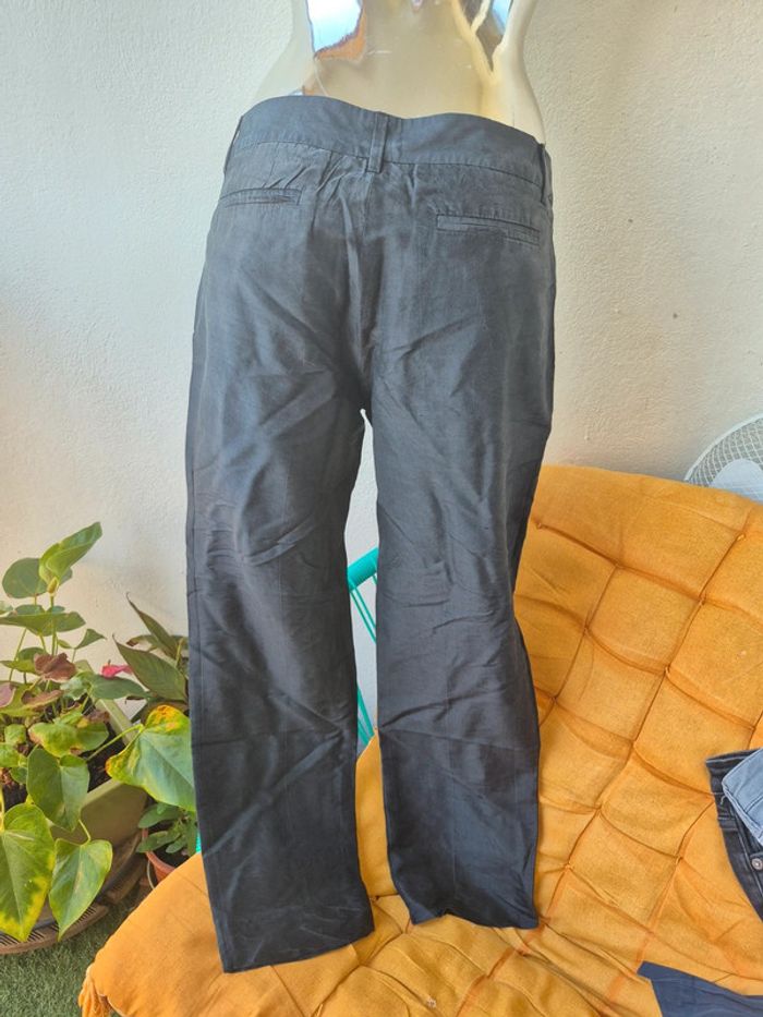 Pantalon fin uni - photo numéro 6