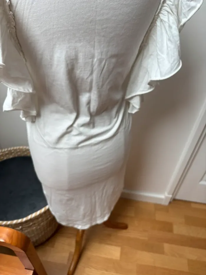 🤍 Robe Zadig & Voltaire blanche volants - décontractée & stylée - M - photo numéro 10