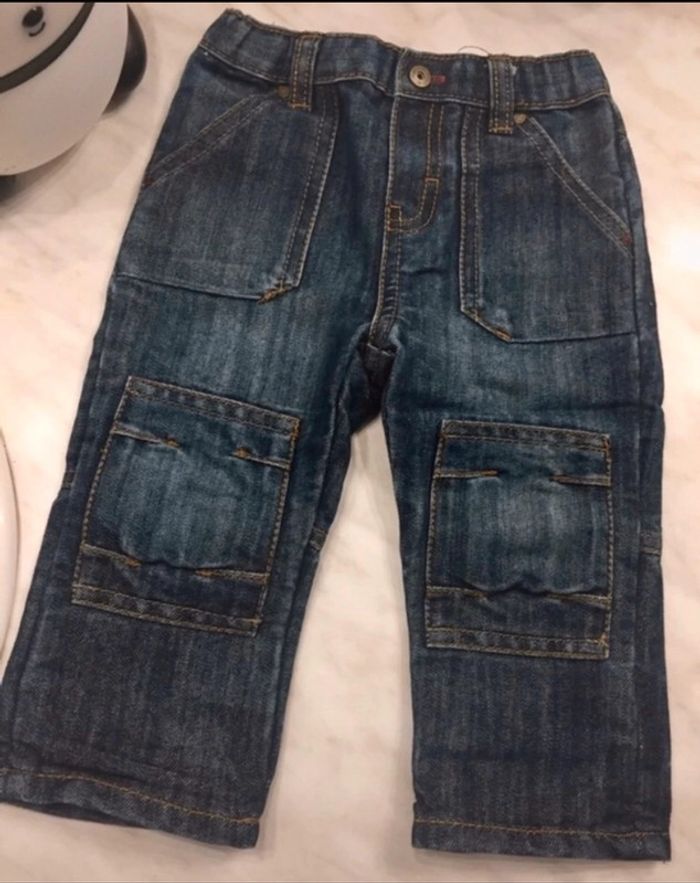 Jean okaidi taille ajustable 12 mois