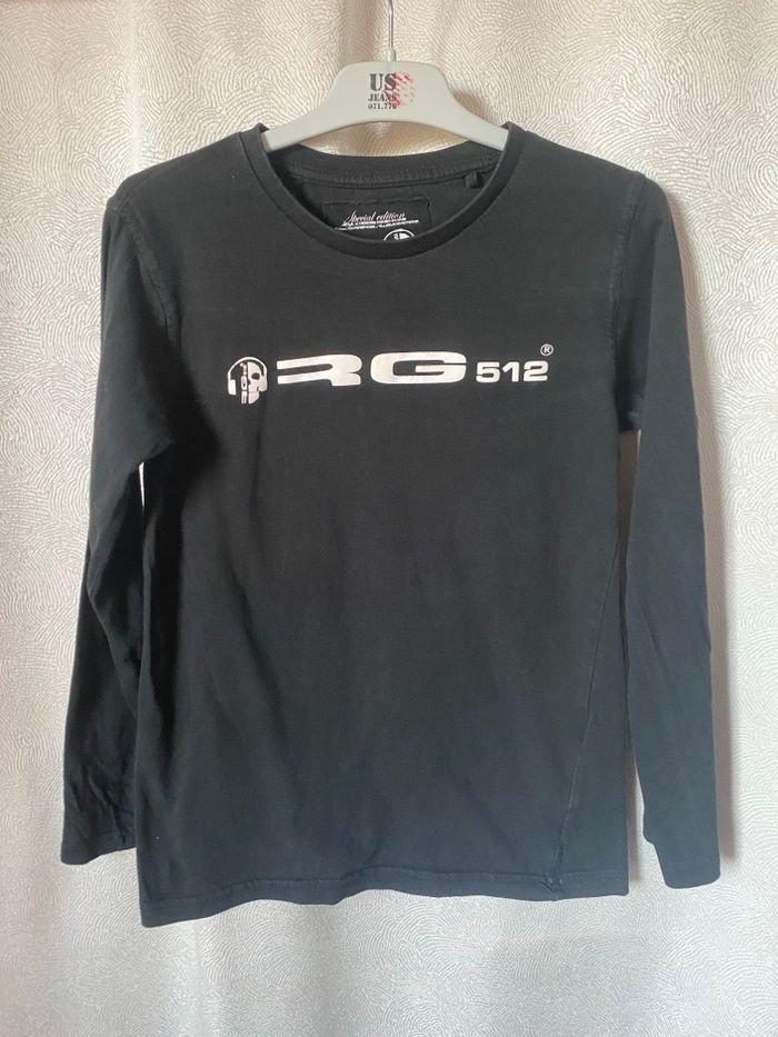 T-shirt RG noir manches longues 12 ans édition spéciale