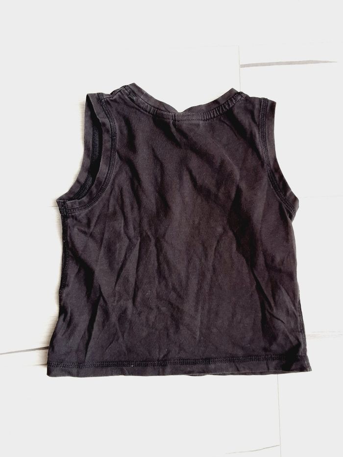 Vêtement bébé garçon tee-shirt débardeur noir Zara 2 ans - photo numéro 4