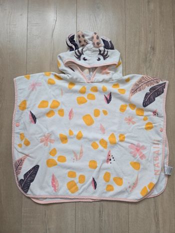 Poncho de bain girafe 1-3 ans