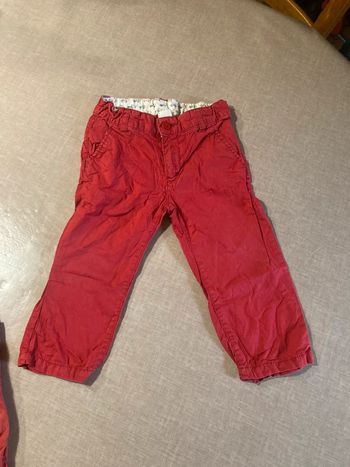 Pantalon rouge bébé H&M - Taille 86 cm