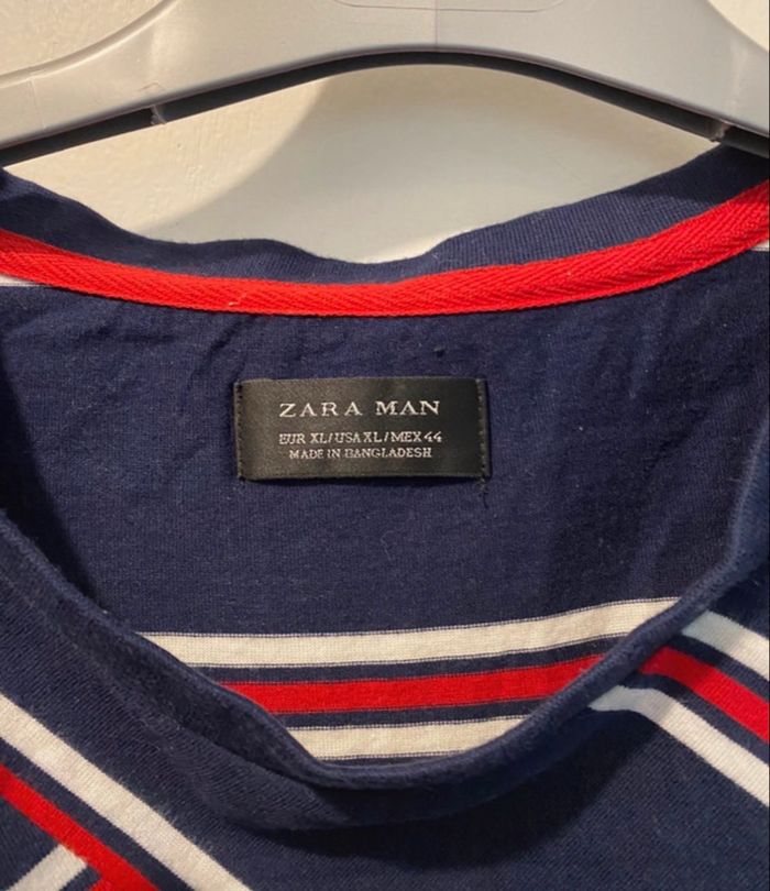 T-shirt rayé homme Zara taille XL - photo numéro 3
