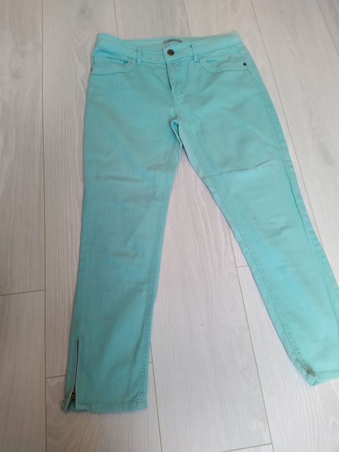Pantacourt bleu turquoise - photo numéro 3