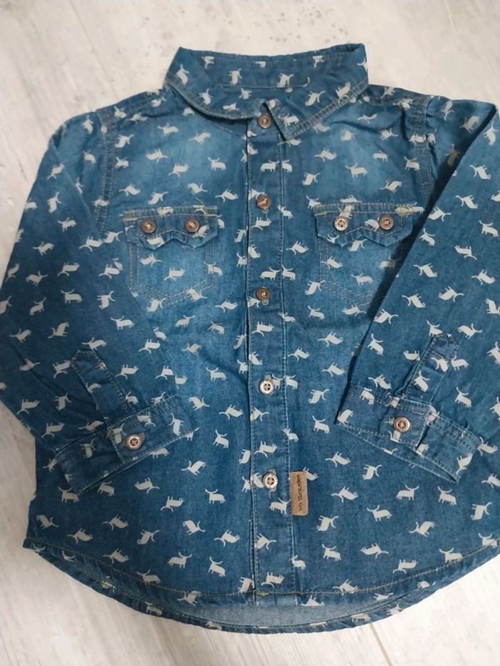 Ensemble chemise jean vertbaudet - photo numéro 2