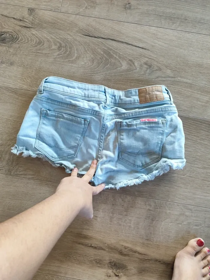 Short en jean Superdry 34 - photo numéro 6