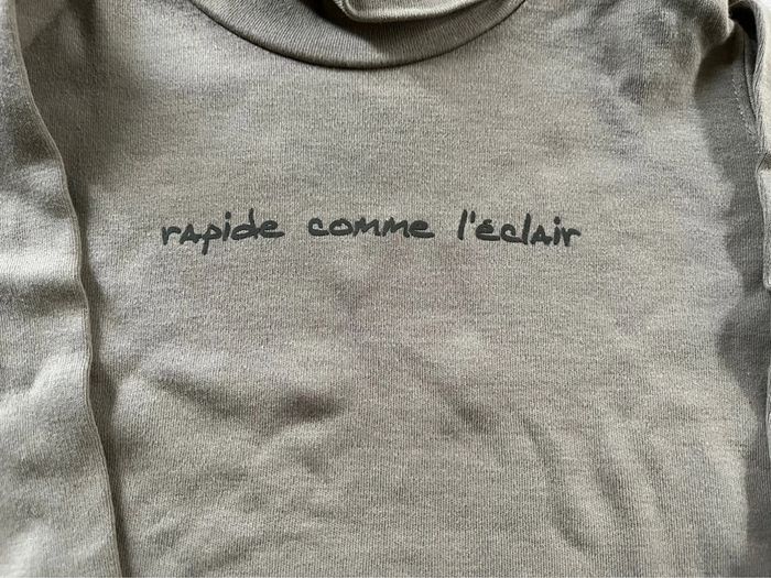 Sous pull vert kaki « Rapide comme l’éclair » Grain de blé 12 mois - photo numéro 2