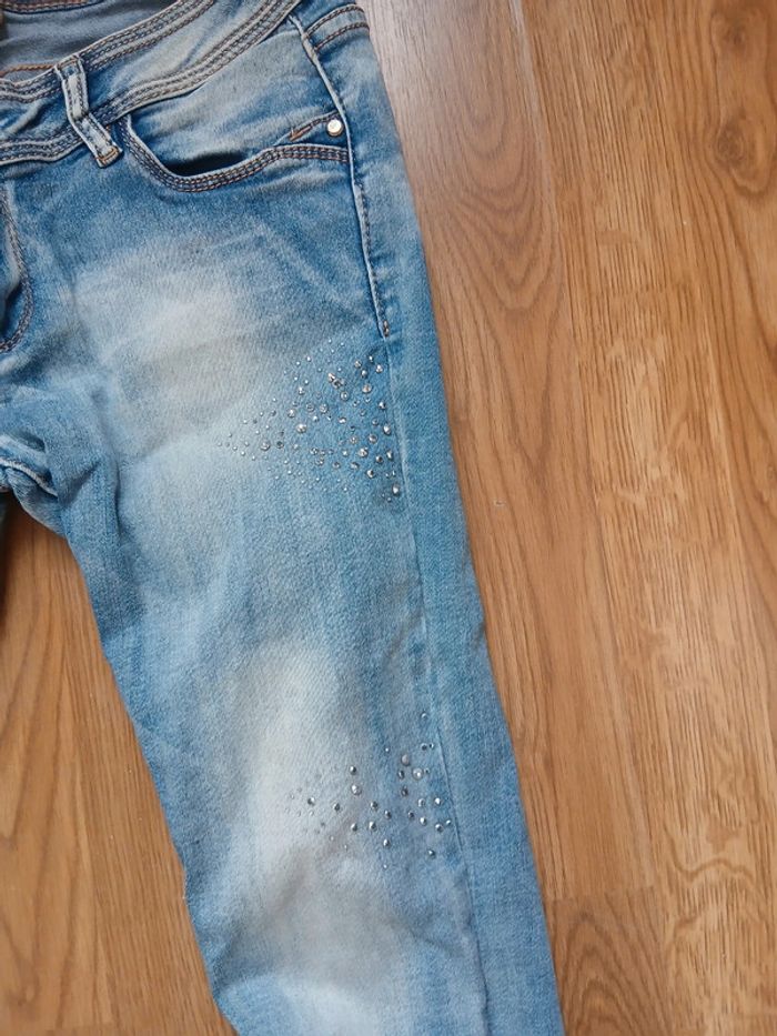 Jeans clair à pailletes Monday Premium taille 38 - photo numéro 5