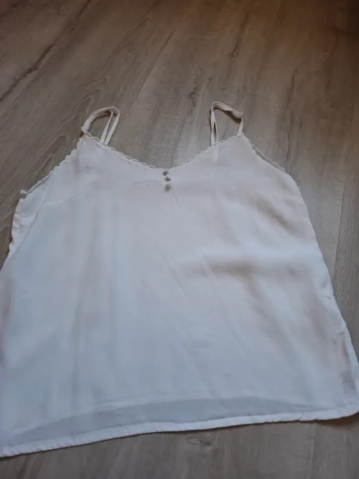 Débardeur blanc naf naf 36