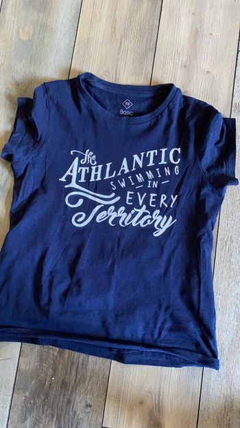 T-shirt bleu marine 9-10 ans tex