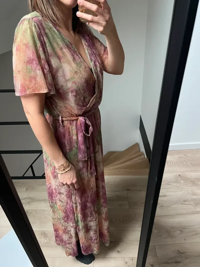 Robe longue tissus pailleté - photo numéro 2