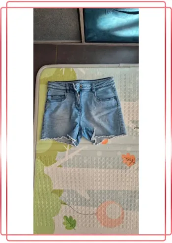 Short en jeans pour fille