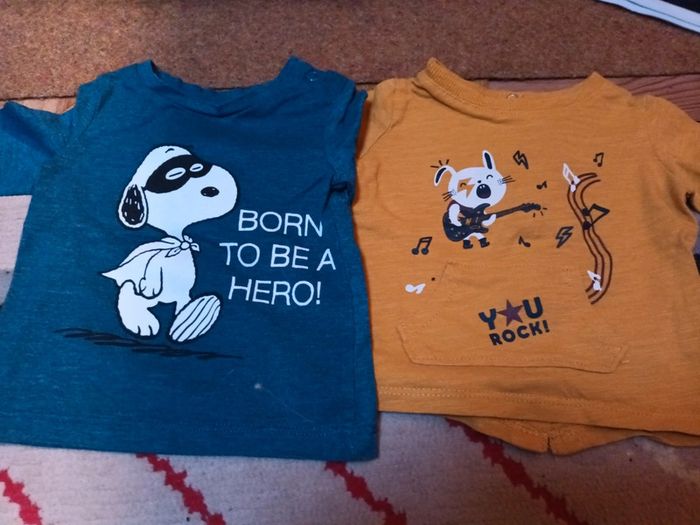 Lot 6 tshirts 3mois - photo numéro 2