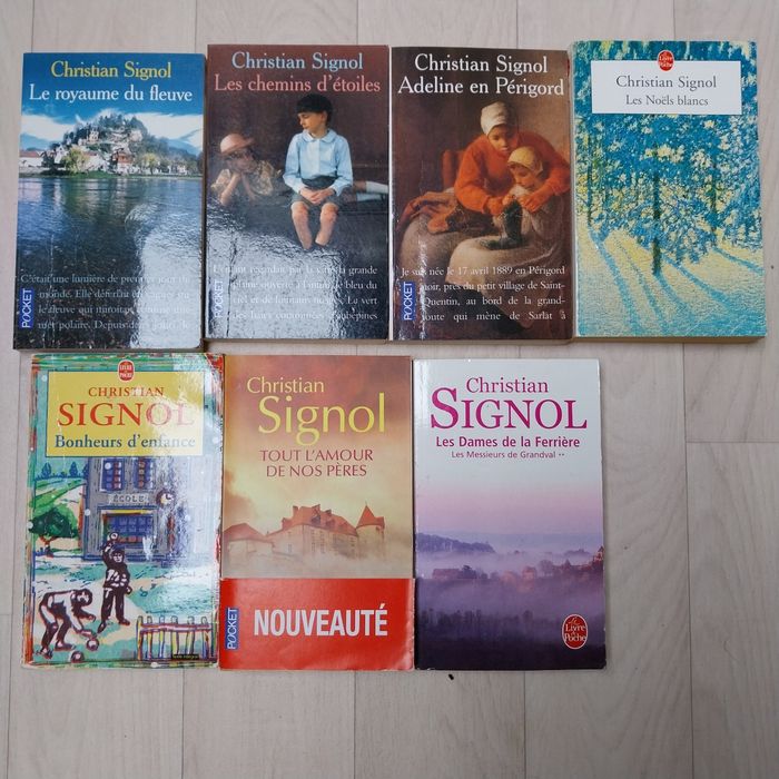Lot de 7 romans de Christian signol